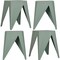 Isl Furnishings InterSpaceLiving Zuho Multi-USe Stool, Smoke Green, 4PK BS23DC-4PK-PP03 - alternate 1
